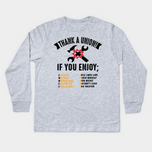 Thank a Union Kids Long Sleeve T-Shirt